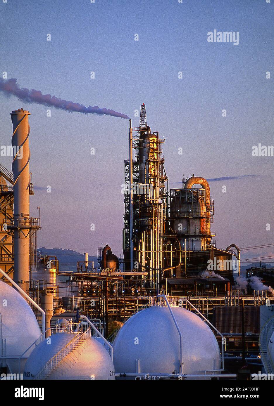 Raffineries de pétrole et production de combustible Banque D'Images