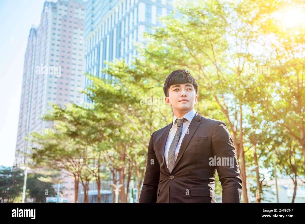 Portrait of asian handsome man Banque D'Images