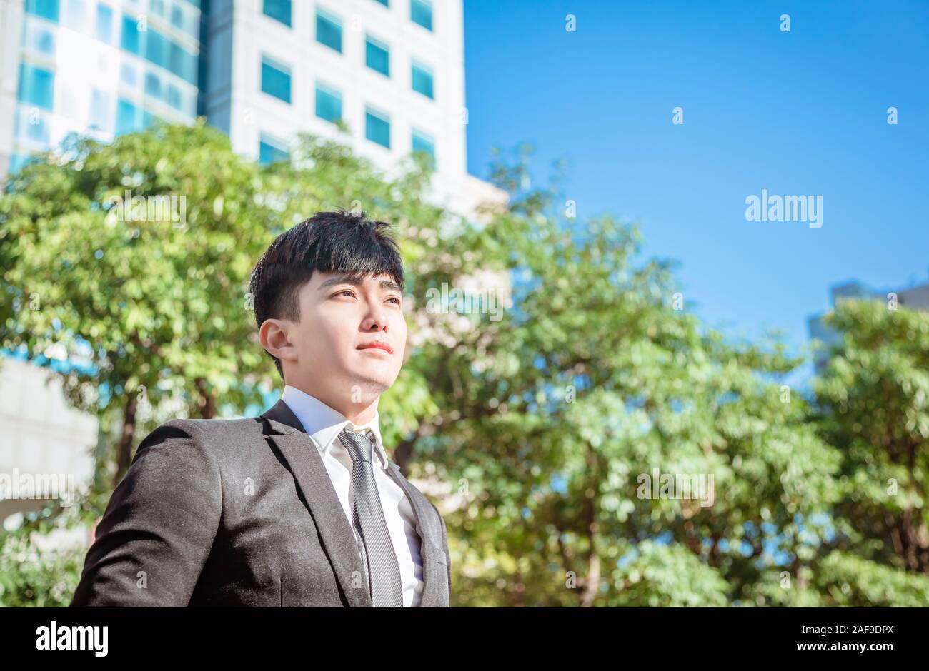 Portrait of asian handsome man Banque D'Images