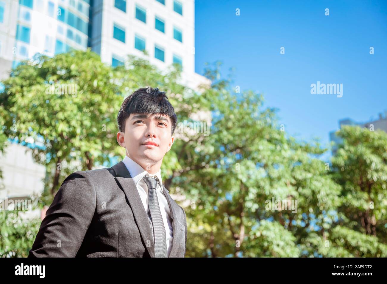 Portrait of asian handsome man Banque D'Images
