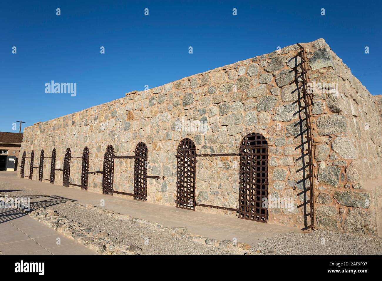 Une vue de la Yuma Territorial Prison à Yuma, Arizona. Banque D'Images