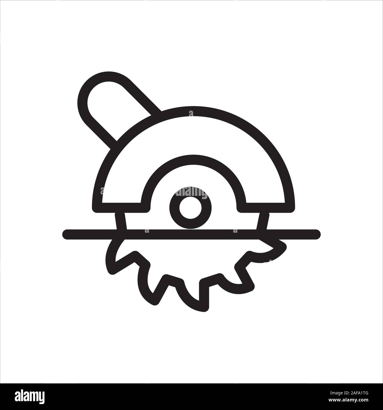 Circulaire, electric, power, icône de scie Illustration de Vecteur