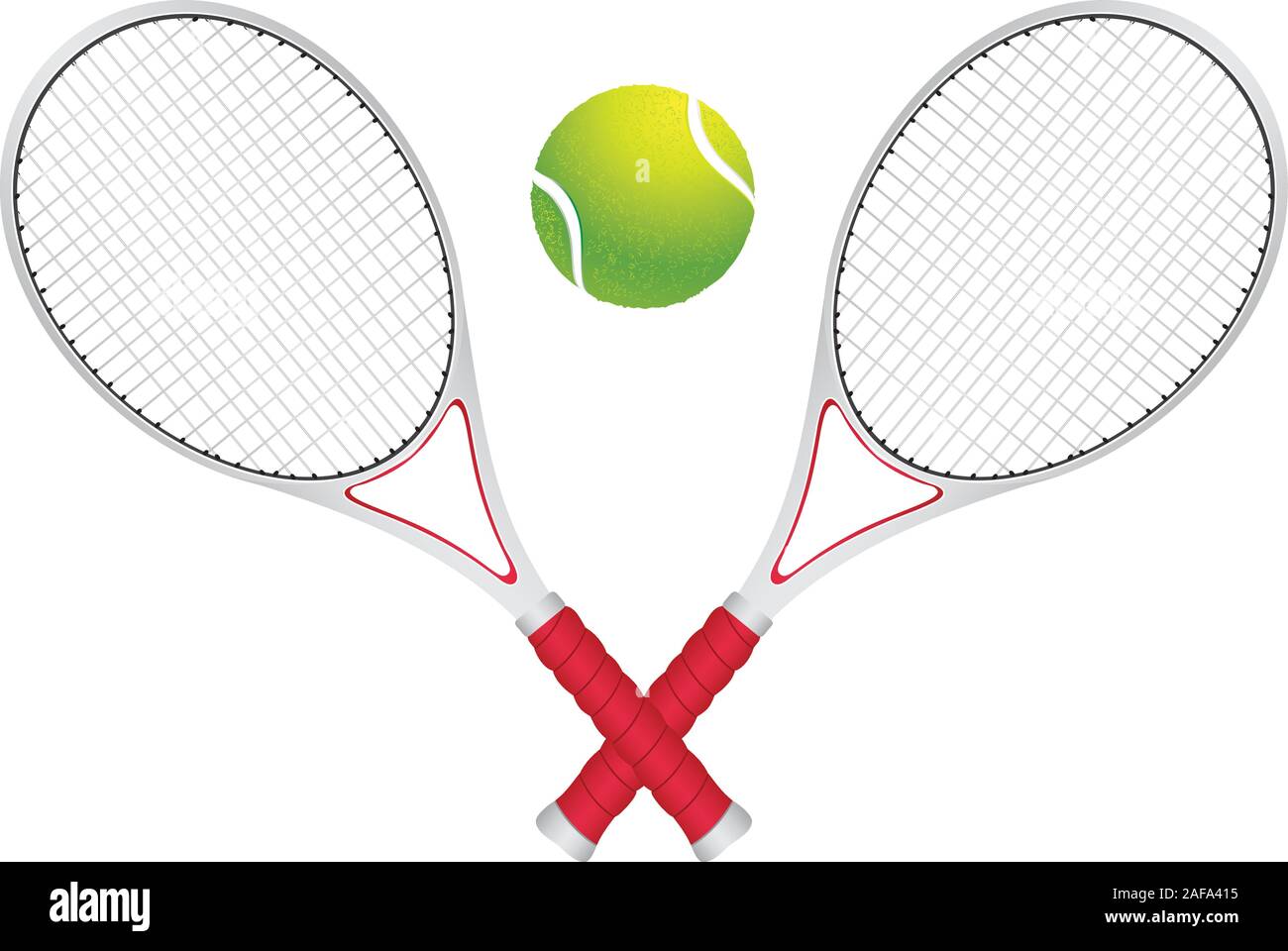 Arrière-plan coloré avec des rayons et avec balle de tennis racket sur elle. Illustration de Vecteur