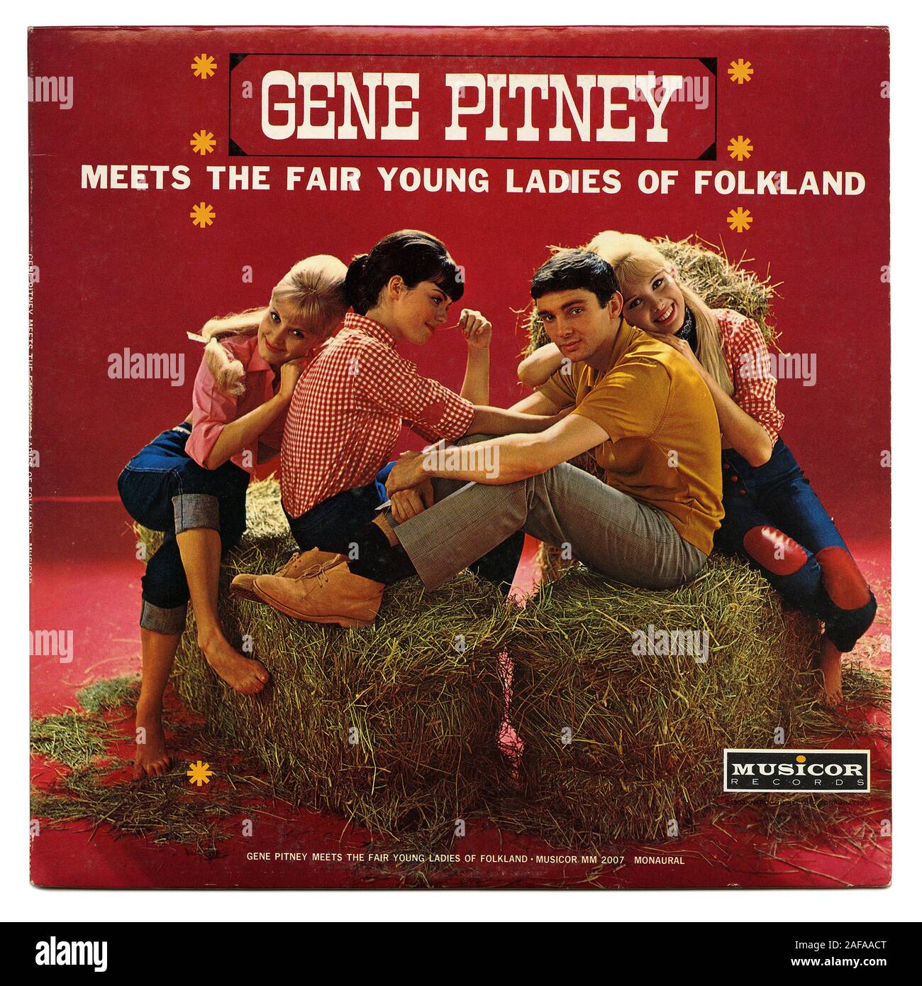 Gene Pitney répond aux jeunes dames de Moma - - Vintage vinyl record couvrir Banque D'Images