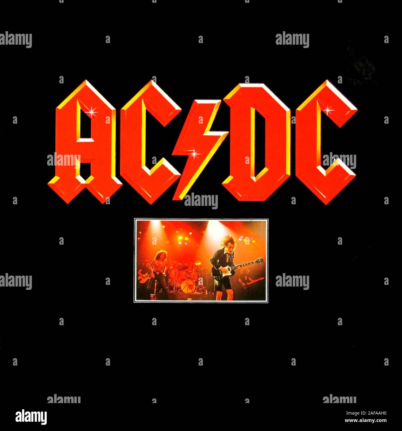 AC DC - Vintage vinyl record couvrir Banque D'Images