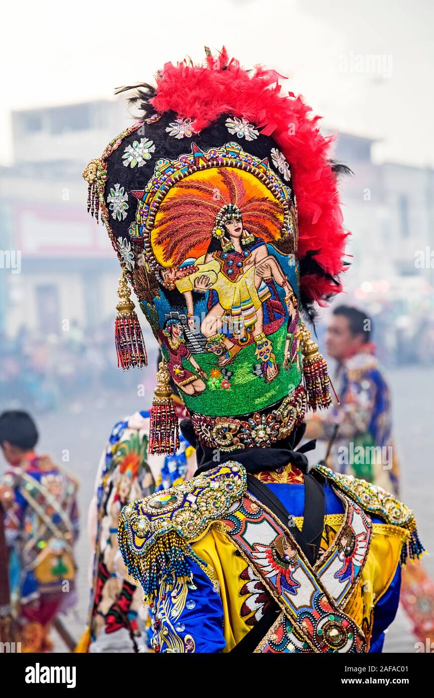 Puebla Mexique Huejotzingo Mardi Gras du Bataillon Zapador Carnaval Banque D'Images