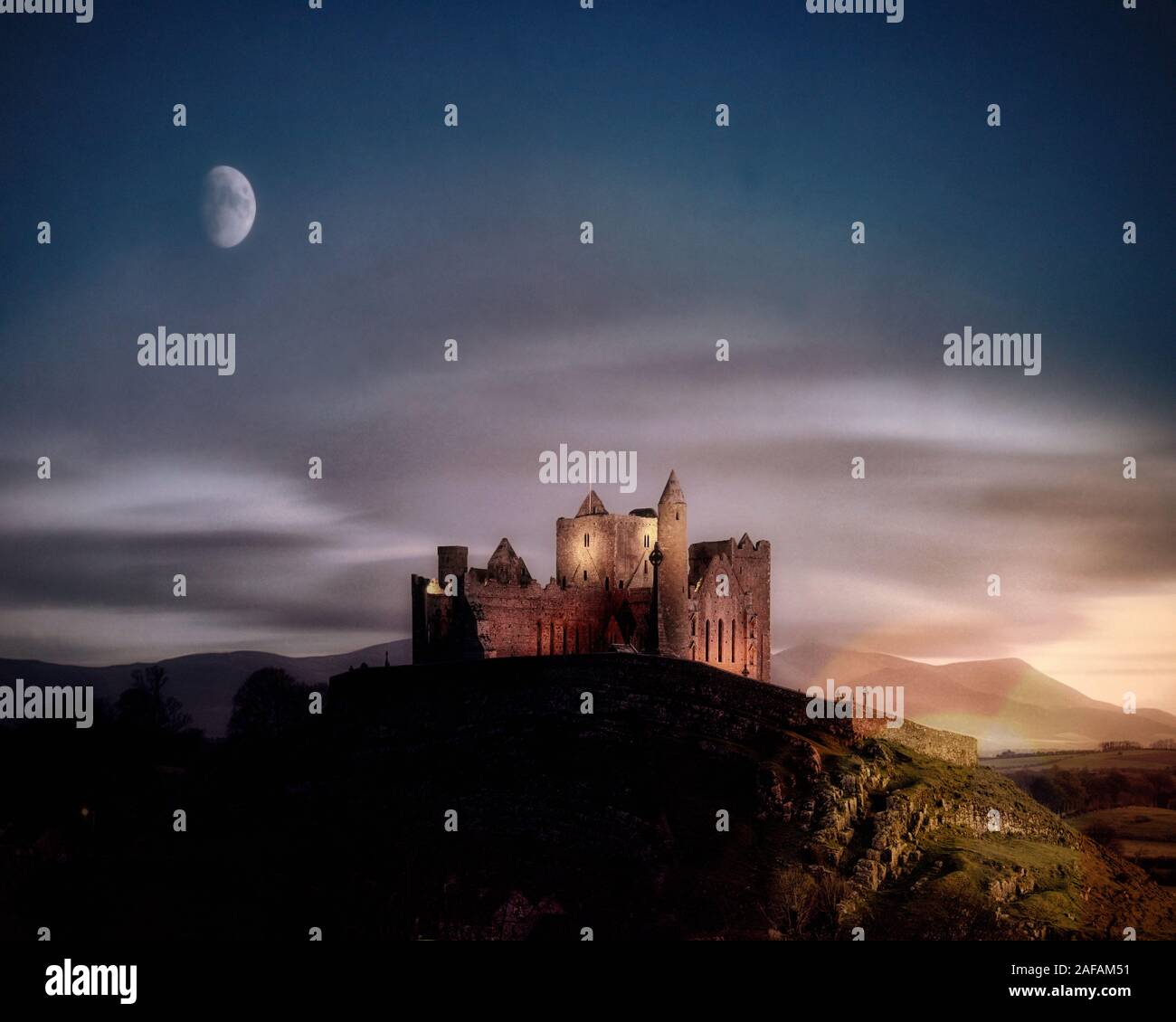 IRL - Co.Tipperary : Rock of Cashel Banque D'Images