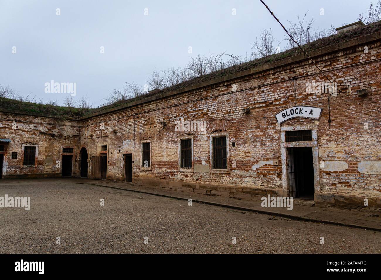 Camp de concentration Nazi de Terezin Banque D'Images