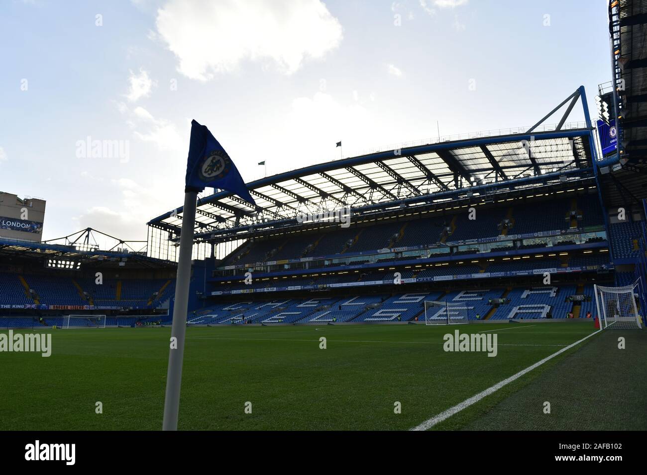 Londres, Royaume-Uni. 14 Décembre, 2019. Vue générale de la salle pendant la Premier League match entre Chelsea et Bournemouth à Stamford Bridge, Londres, le samedi 14 décembre 2019. (Crédit : Ivan Yordanov | MI News) photographie peut uniquement être utilisé pour les journaux et/ou magazines fins éditoriales, licence requise pour l'usage commercial Crédit : MI News & Sport /Alamy Live News Crédit : MI News & Sport /Alamy Live News Banque D'Images
