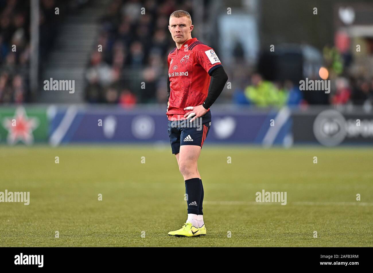 Hendon, Royaume-Uni. 14 Décembre, 2019. Keith Earls (Munster Rugby). Saracens v Munster Rugby. Piscine 4. Heineken Cup Champions. Allianz Park. Hendon. Londres. UK. Garry Crédit/Sport sous gaine en images/Alamy Live News. Credit : Sport en images/Alamy Live News Banque D'Images