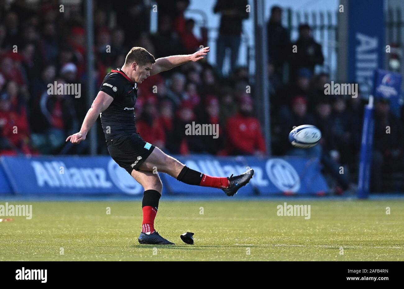 Hendon, Royaume-Uni. 14 Décembre, 2019. Owen Farrell (Saracens, capitaine). Saracens v Munster Rugby. Piscine 4. Heineken Cup Champions. Allianz Park. Hendon. Londres. UK. Garry Crédit/Sport sous gaine en images/Alamy Live News. Credit : Sport en images/Alamy Live News Banque D'Images