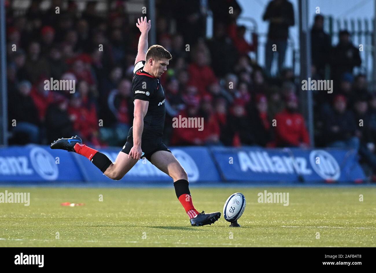 Hendon, Royaume-Uni. 14 Décembre, 2019. Owen Farrell (Saracens, capitaine). Saracens v Munster Rugby. Piscine 4. Heineken Cup Champions. Allianz Park. Hendon. Londres. UK. Garry Crédit/Sport sous gaine en images/Alamy Live News. Credit : Sport en images/Alamy Live News Banque D'Images