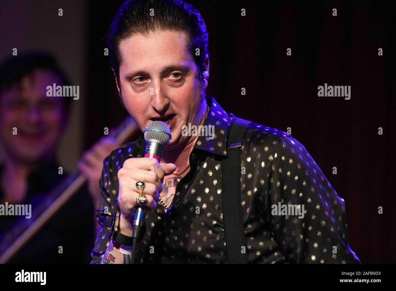 Wilmington, DE, USA. 14 Décembre, 2019. Musicien de jazz BRIAN NEWMAN effectuer pendant une célébration vendredi, 13 septembre 2019, au Théâtre de la Reine à Wilmington, Delaware. Credit : Saquan Stimpson/ZUMA/Alamy Fil Live News Banque D'Images