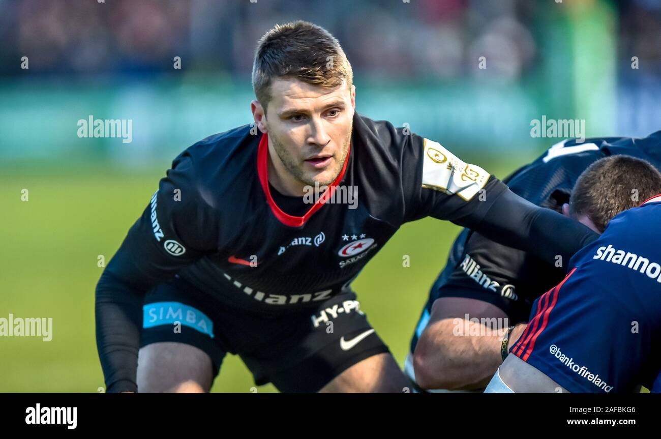 Londres, Royaume-Uni. 14 Décembre, 2019. Richard Wigglesworth de Sarrasins au cours du match de Coupe des Champions d'Europe de Rugby entre sarrasins et de Munster à l'Allianz Park, Londres, Angleterre le 14 décembre 2019. Photo par Phil Hutchinson. Usage éditorial uniquement, licence requise pour un usage commercial. Aucune utilisation de pari, de jeux ou d'un seul club/ligue/dvd publications. Credit : UK Sports Photos Ltd/Alamy Live News Banque D'Images