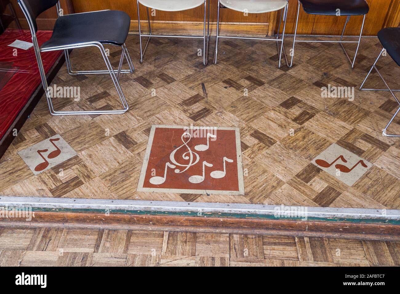 Intérieur de Klas Bohemian Restaurant à Cicéron, maintenant fermé Banque D'Images