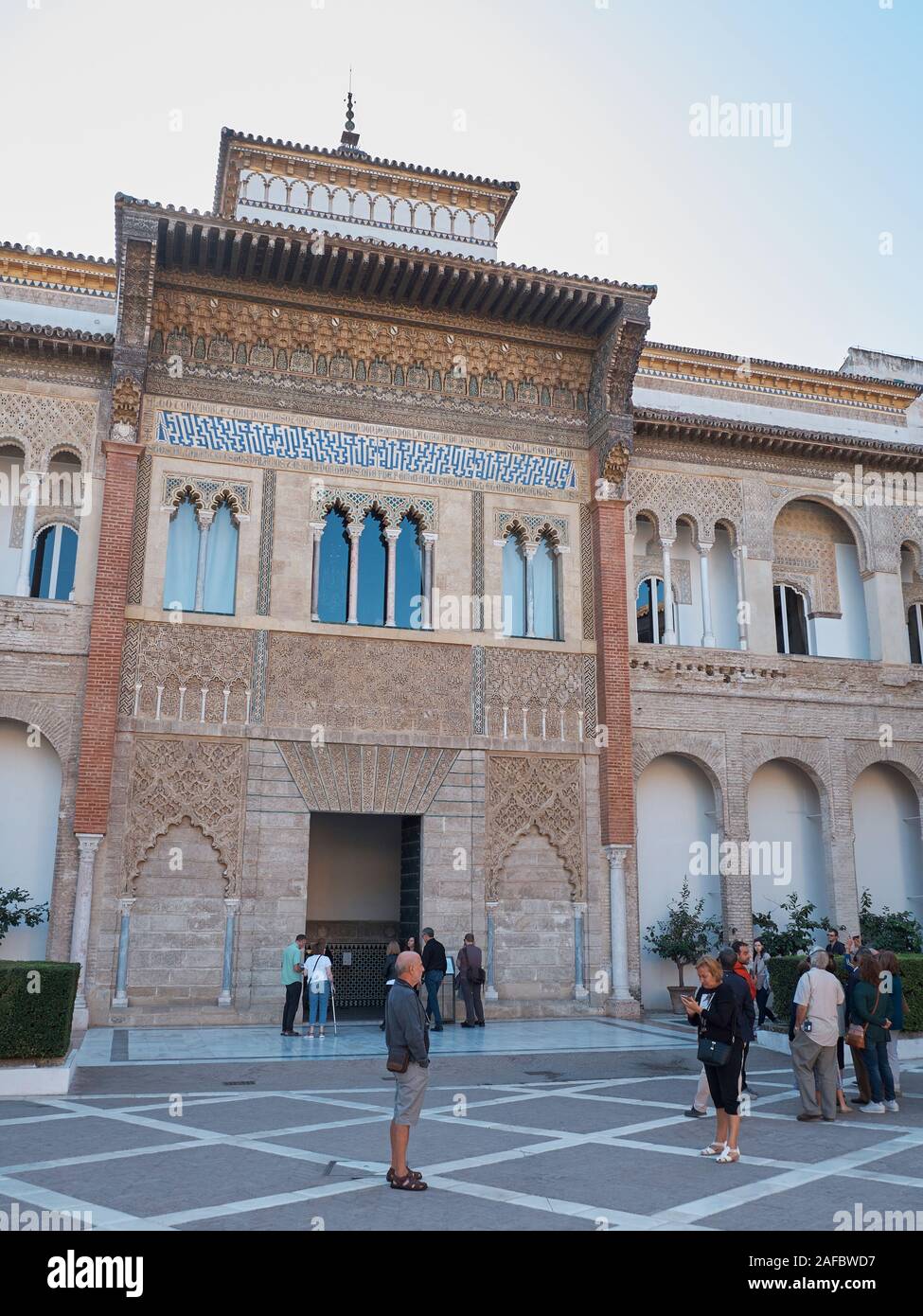 Palacio del Rey Don Pedro (le palais du Roi Don Pedro). Real Alcázar de Séville, Andalousie, espagne. Banque D'Images