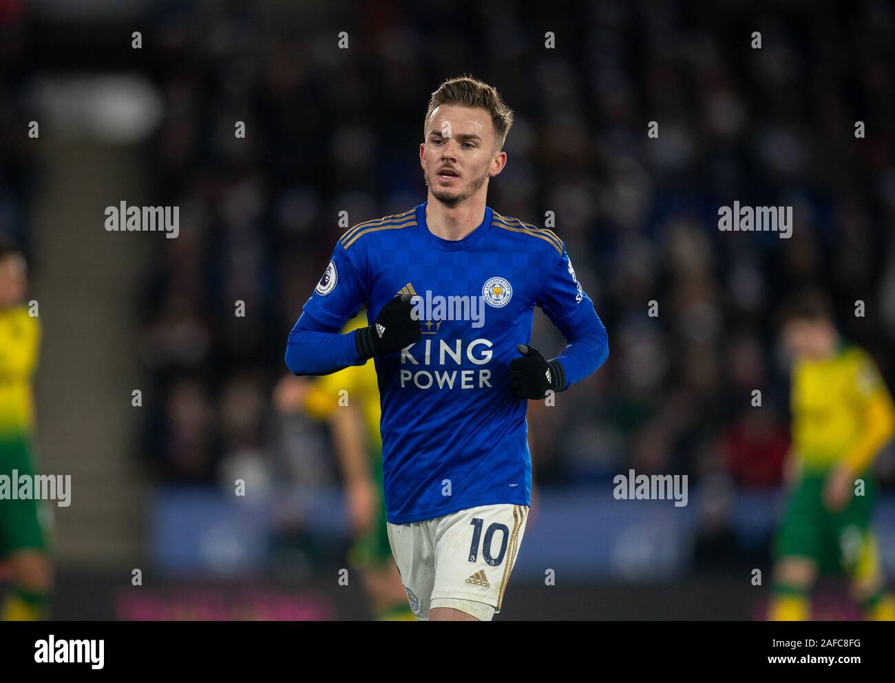 Leicester, Royaume-Uni. 14 Décembre, 2019. James Maddison de Leicester City au cours de la Premier League match entre Leicester City et Norwich City à la King Power Stadium, Leicester, Angleterre le 14 décembre 2019. Photo par Andy Rowland. Credit : premier Media Images/Alamy Live News Banque D'Images