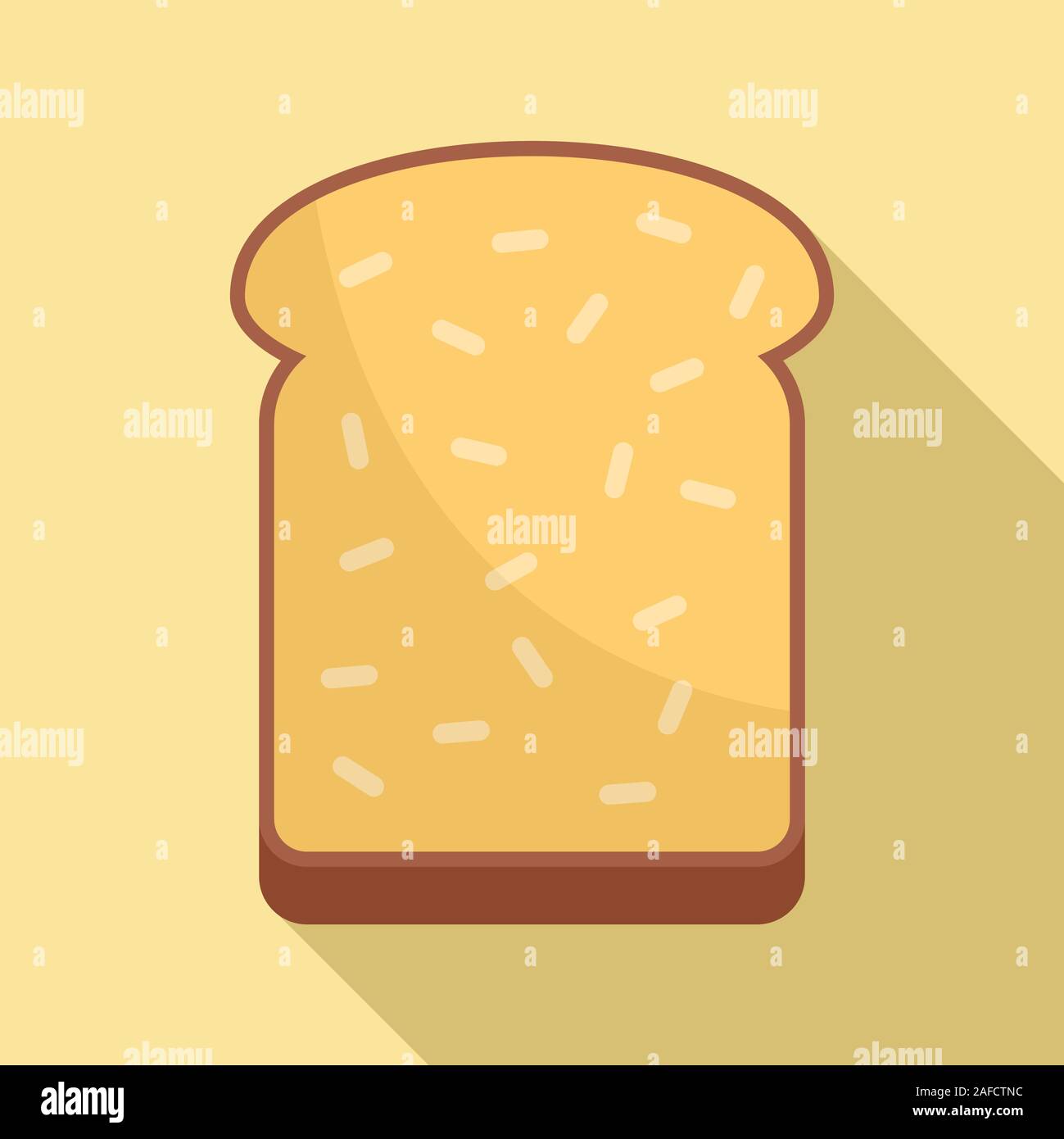 Icône toast petit-déjeuner. Petit-déjeuner Télévision illustration de l'icône vecteur toast pour le web design Illustration de Vecteur