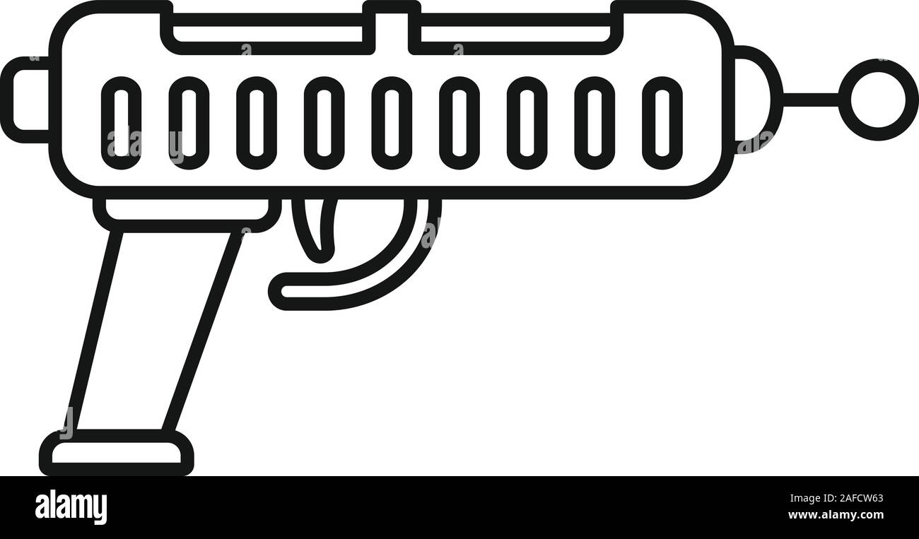 Retro blaster icône. Retro blaster icône Contour vectoriel pour le web design isolé sur fond blanc Illustration de Vecteur