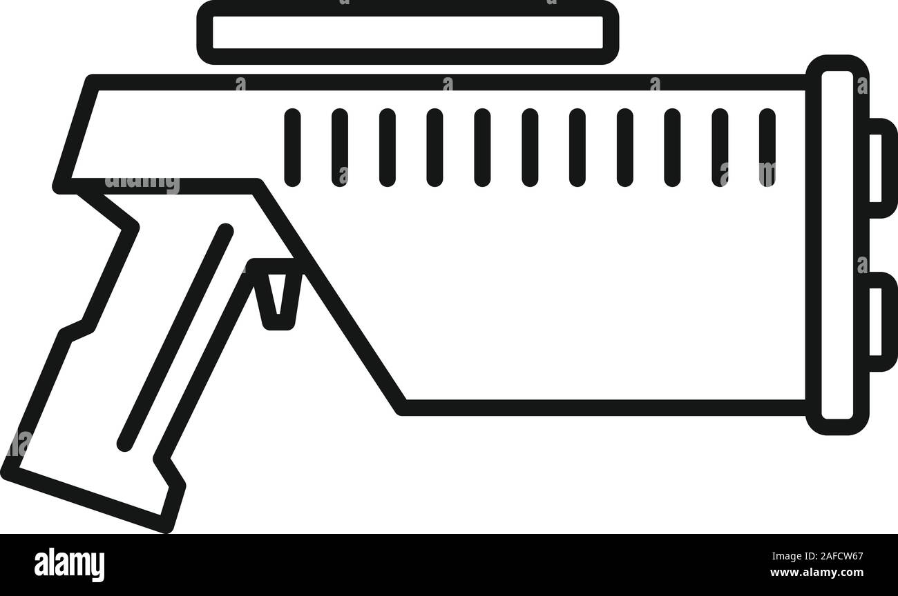 Blaster de l'eau. L'eau contour vector blaster icône pour web design isolé sur fond blanc Illustration de Vecteur