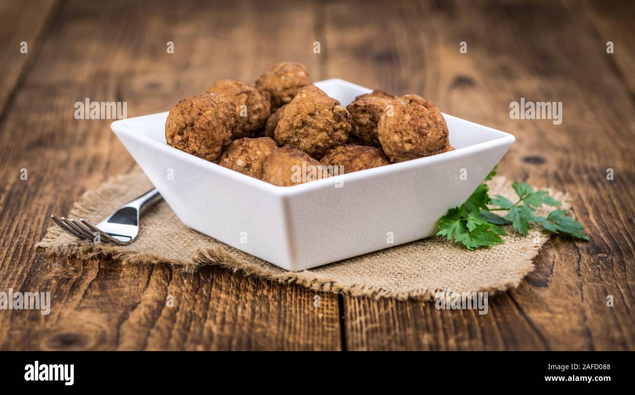 Partie de boulettes comme détaillé close-up shot, selective focus Banque D'Images