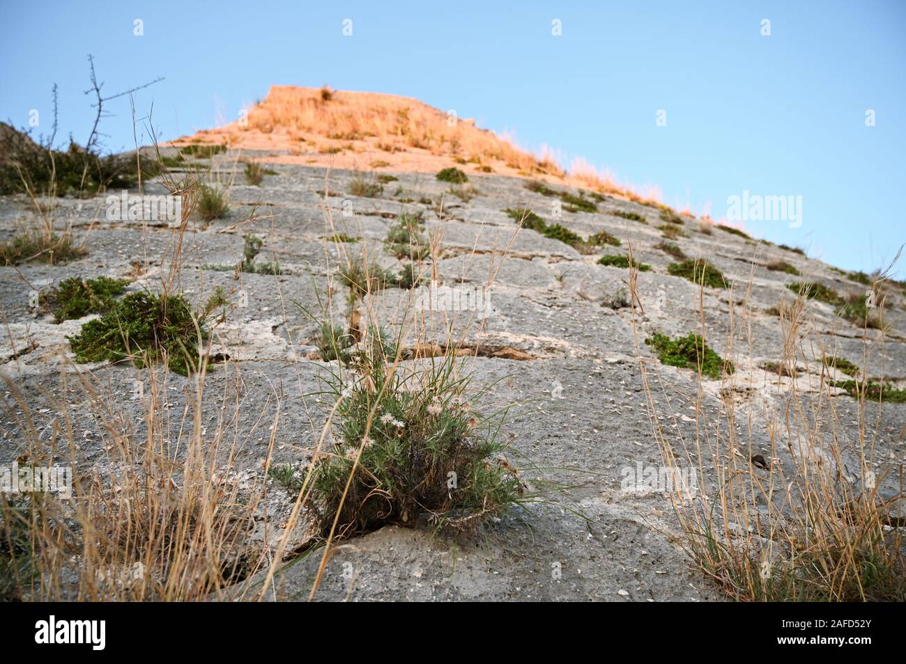 Les murs du château Saint George dans Travliata Grèce Céphalonie Banque D'Images