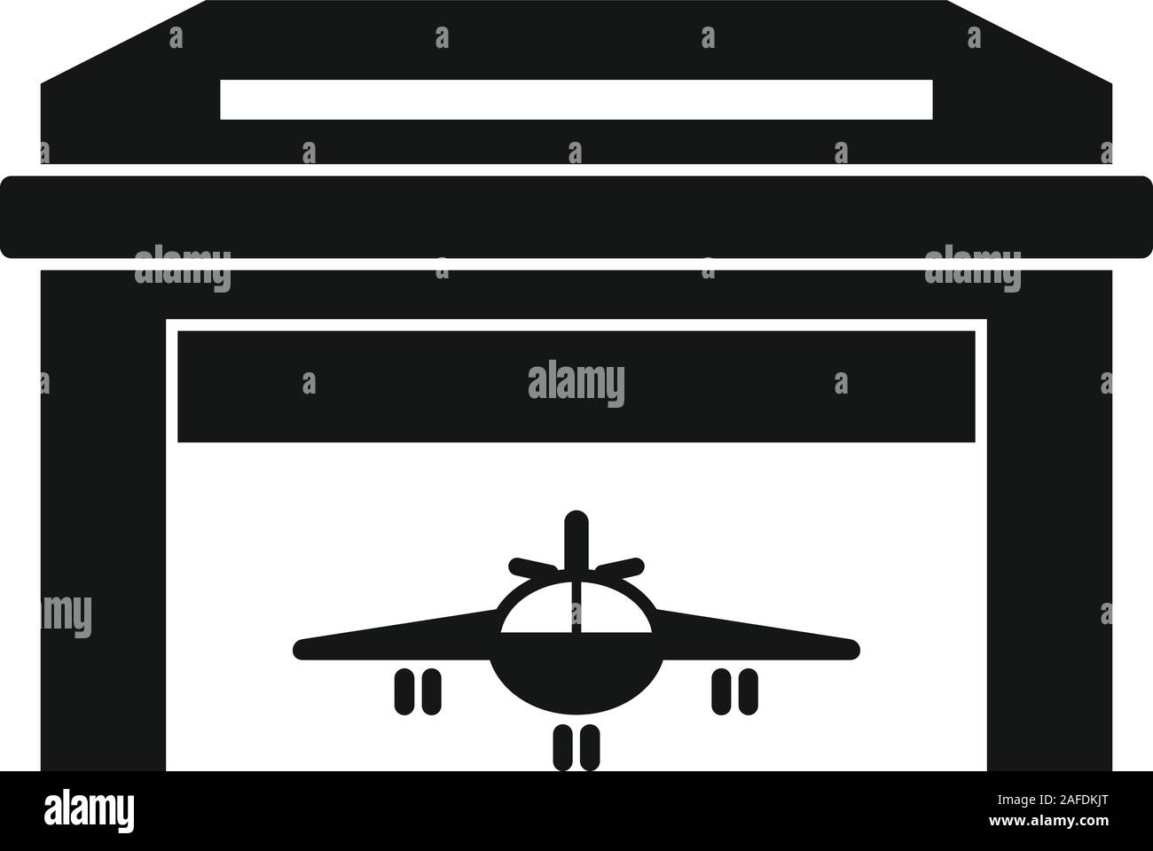 Hangar ville icône. Simple illustration de l'icône vecteur hangar ville pour la conception web isolé sur fond blanc Illustration de Vecteur