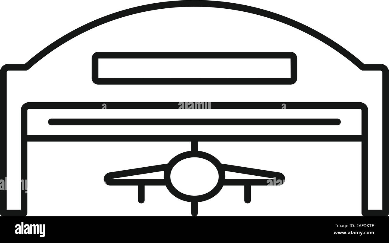 Hangar ville icône. Ville aperçu l'icône vecteur hangar pour la conception web isolé sur fond blanc Illustration de Vecteur