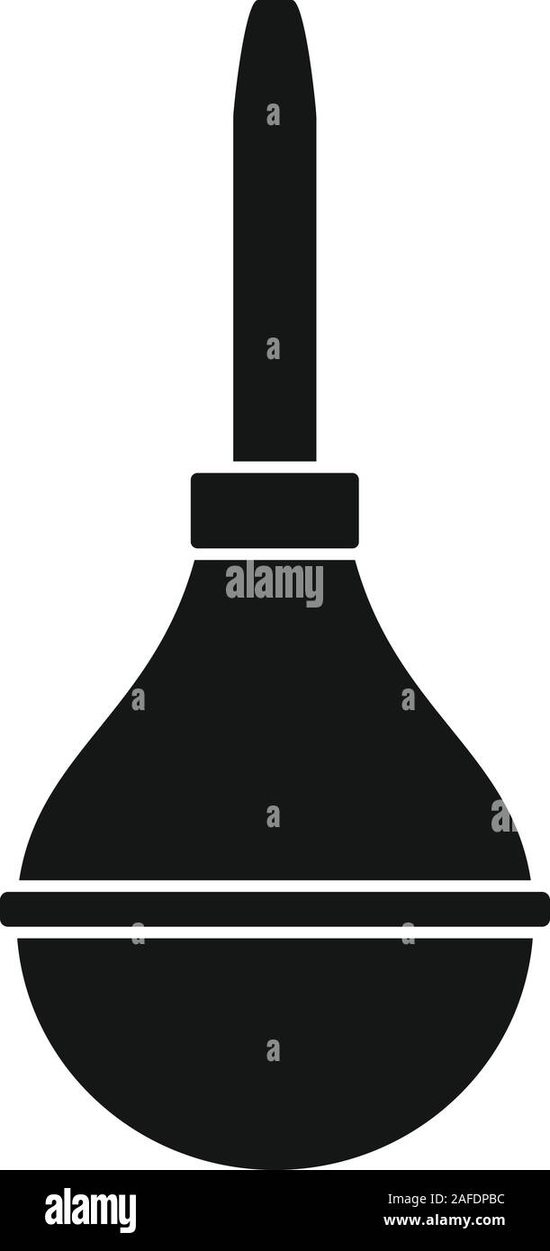 L'icône de la pompe en caoutchouc médical. Illustration simple de la pompe en caoutchouc médical icône vecteur pour la conception web isolé sur fond blanc Illustration de Vecteur