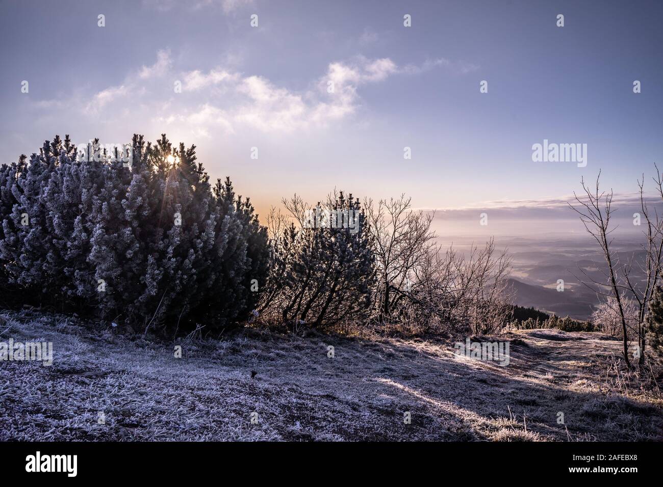 La région de Liberec se trouve en Bohême du nord. Il se compose de trois districts de la partie orientale de la région de la Bohême du Nord et Semily. Banque D'Images