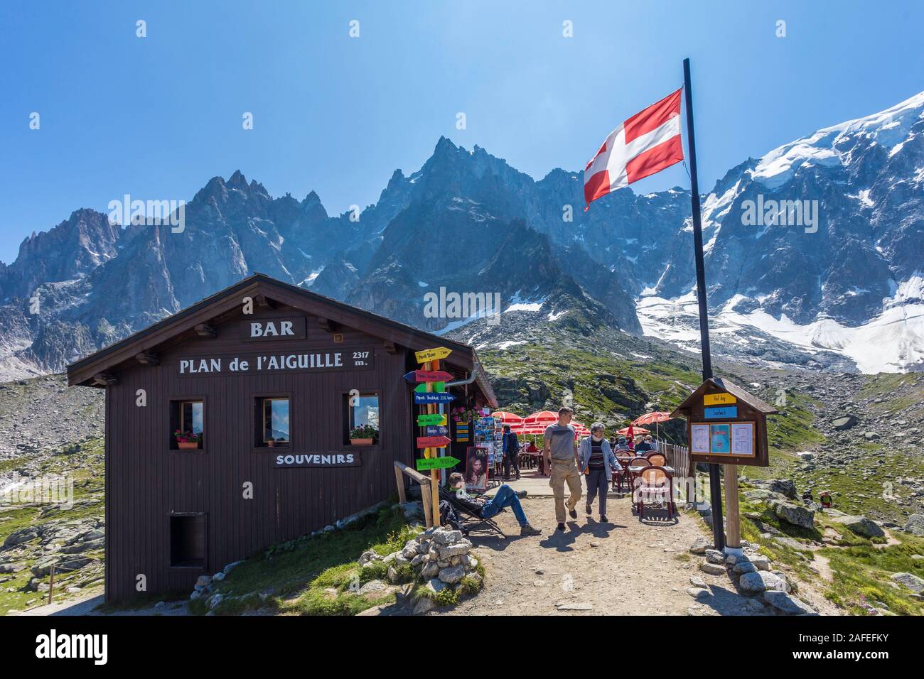 Plan de l'aiguille. Mont Blanc. Chamonix, France Photo Stock - Alamy