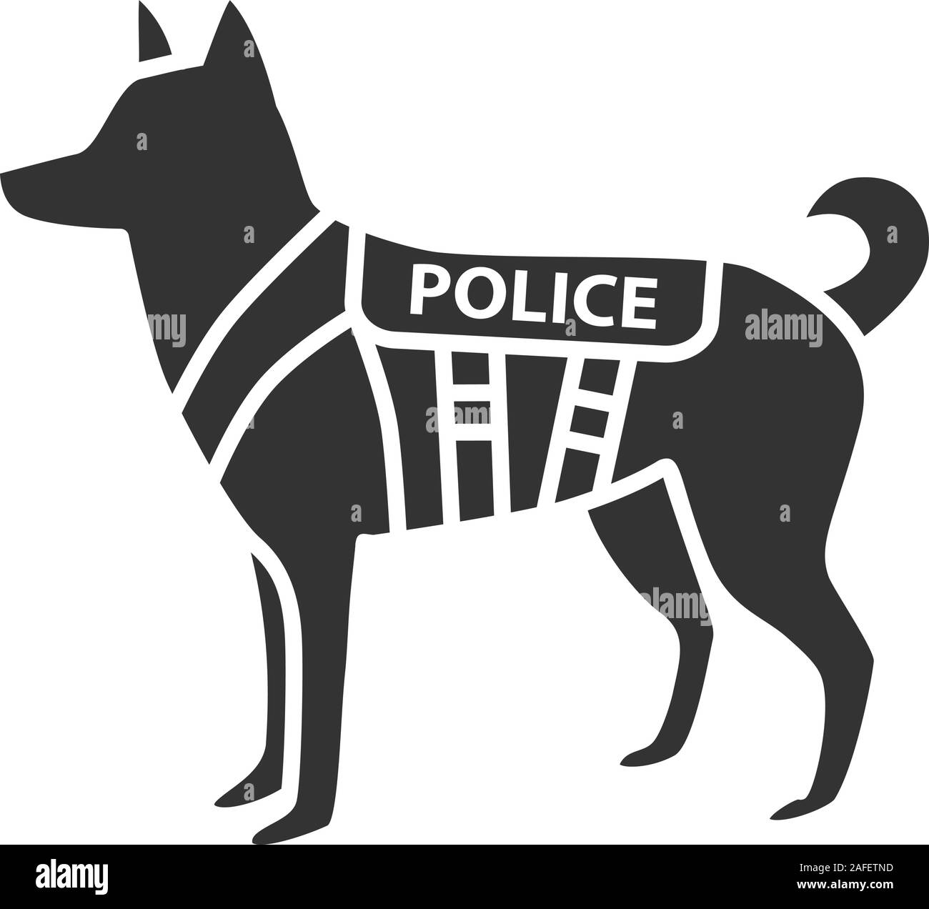 Ecusson K9 Chien de police Berger Allemand – PVC – France Ecussons Design