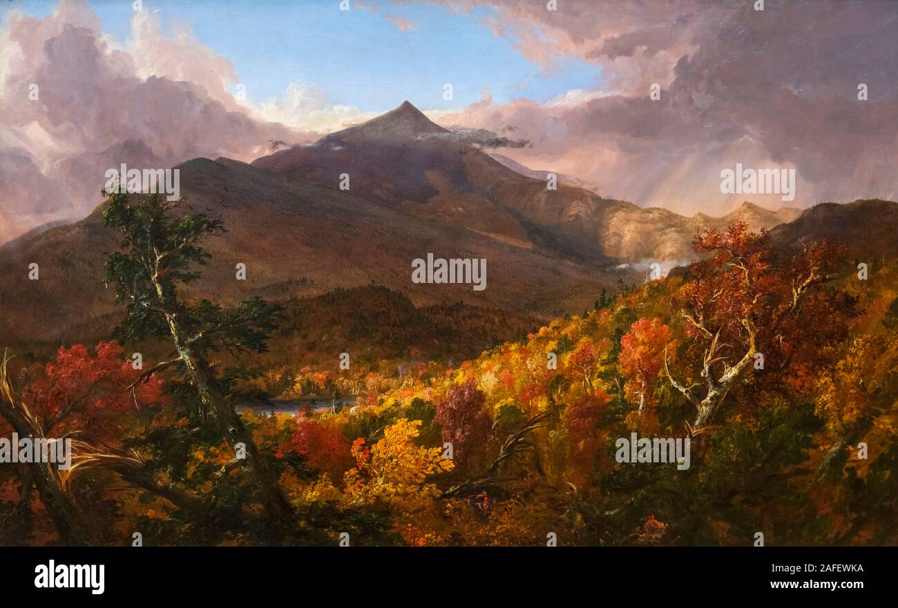 'Vue de Schroon Mountain, Essex County, New York, après l'Orage" par Thomas Cole (1801-1848), huile sur toile, 1838 Banque D'Images