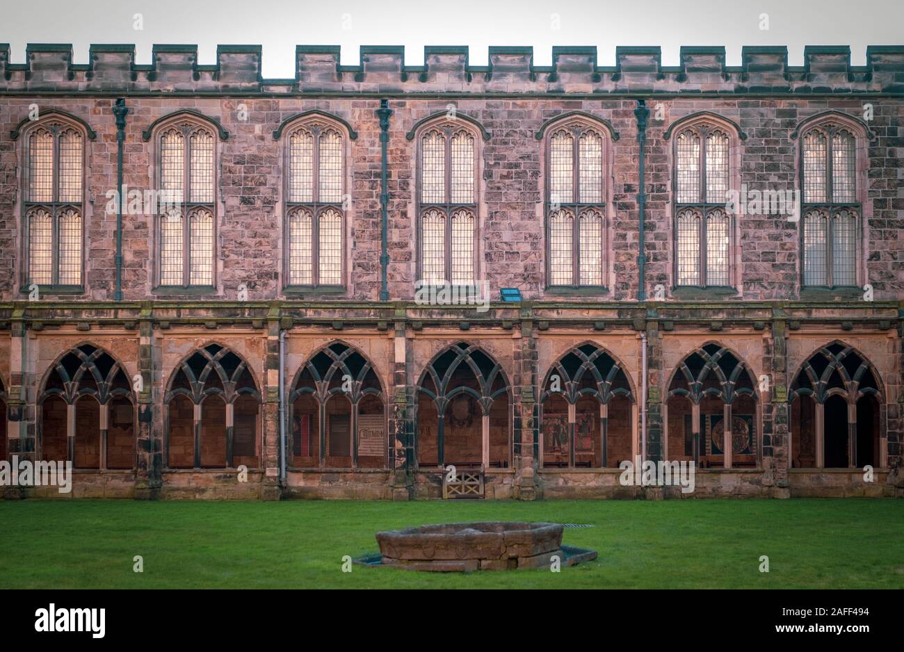 La Cour, Cathédrale de Durham, County Durham, Angleterre Banque D'Images