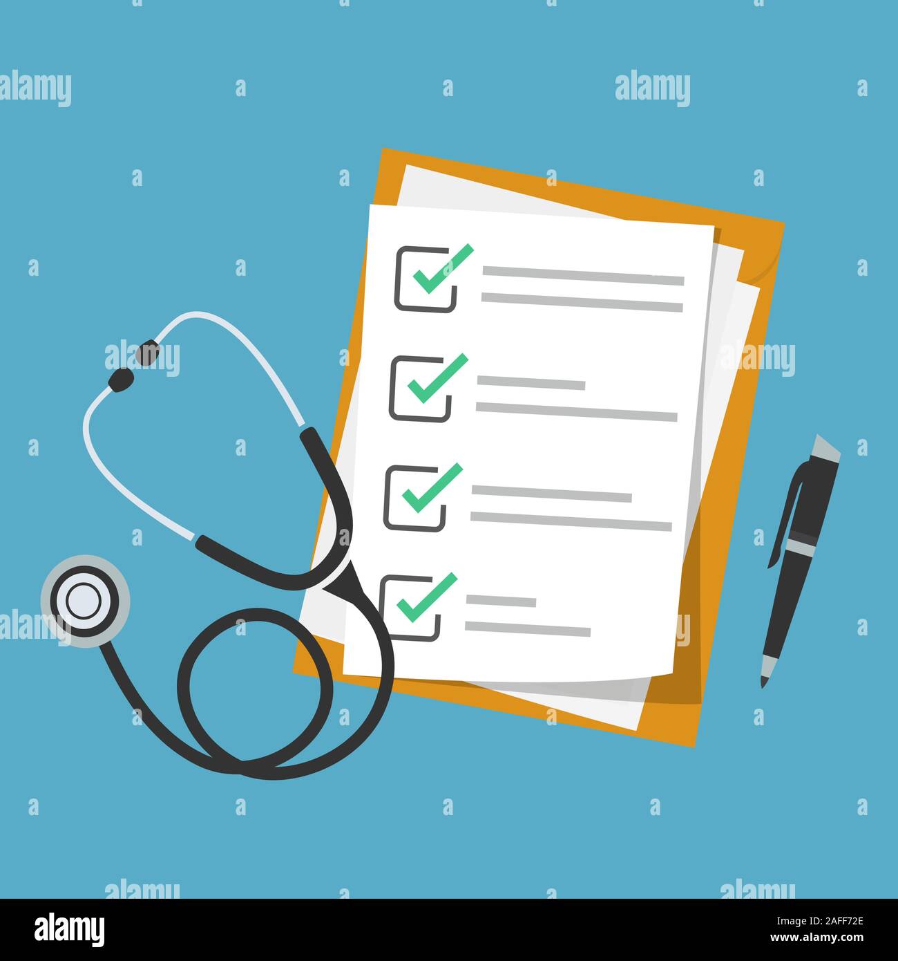Télévision Icône de stéthoscope. Isolé sur fond blanc. Vector illustration moderne Illustration de Vecteur