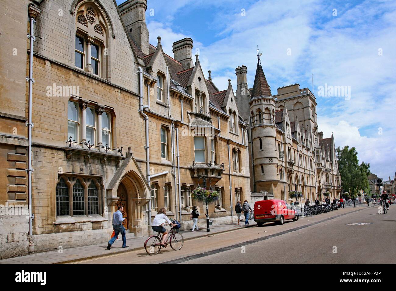 OXFORD, ANGLETERRE - 30 septembre 2016 : Collège Balliol, alma mater de personnalités comme premier ministre Boris Johnson, vu de la rue. Banque D'Images