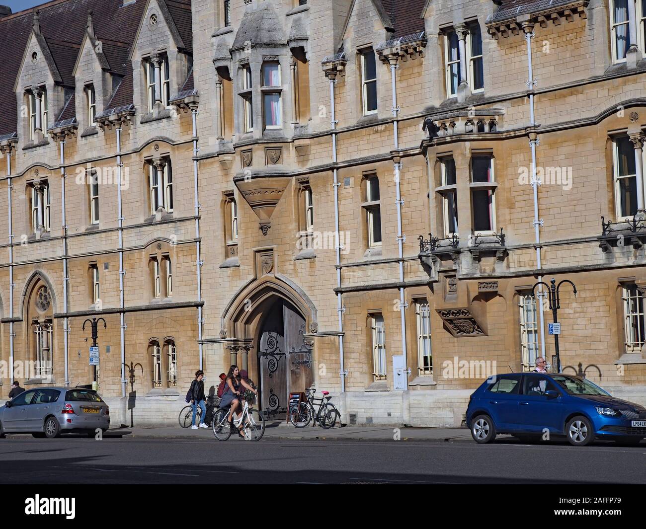 OXFORD, ANGLETERRE - 30 septembre 2016 : Collège Balliol, alma mater de personnalités comme premier ministre Boris Johnson, vu de la rue. Banque D'Images