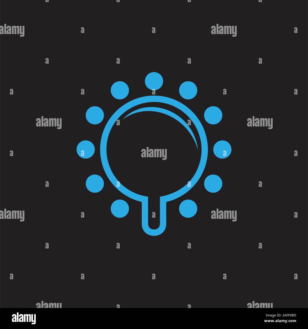 Loupe simple vecteur logo symbole recherche Illustration de Vecteur