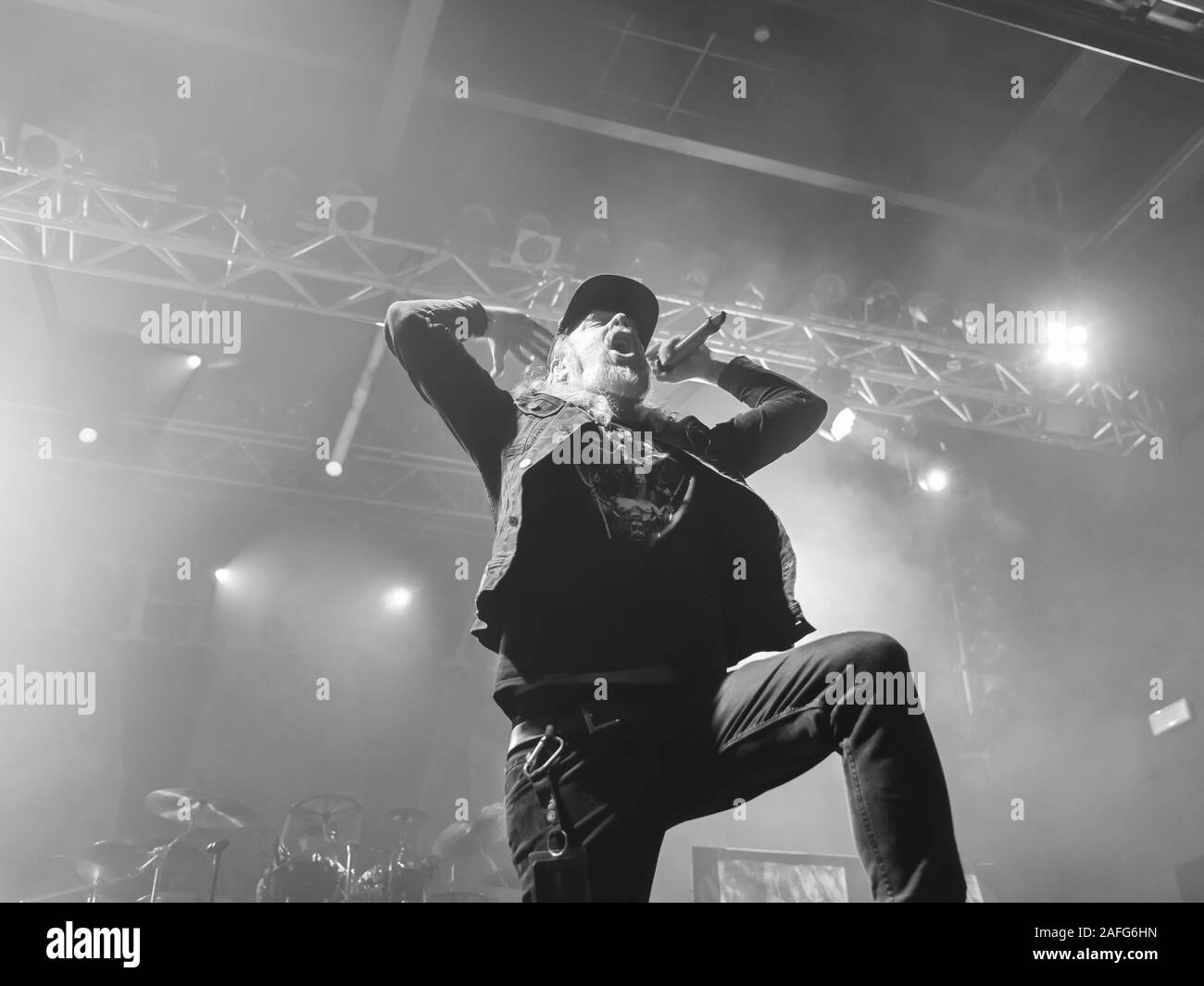 Milan, Italie. 13 décembre 2019. Le groupe de death metal suédois de Göteborg AUX PORTES. effectue au club de musique. Brambilla Simone Photography Live Banque D'Images