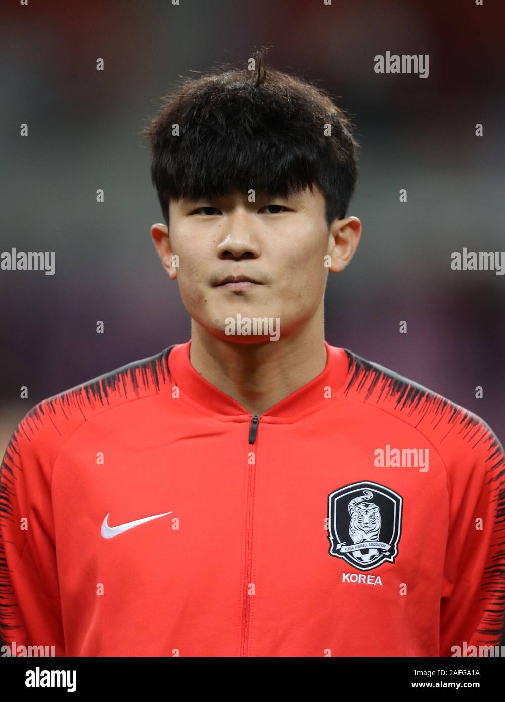 Minjae Kim (KOR), le 15 décembre 2019 - Football : championnat de football de l'EAFF E-1 2019 Men's match République Corée finale entre la Corée du Sud 1-0 Chine PR au Busan Asiad Main Stadium à Busan, Corée du Sud, le Crédit : AFLO/Alamy Live News Banque D'Images