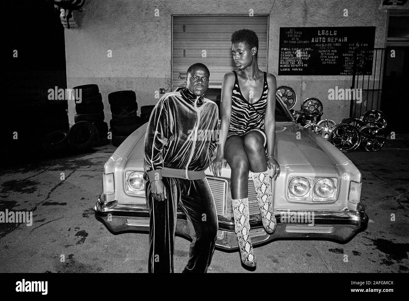 DANIEL KALUUYA et JODIE TURNER-SMITH dans Queen & SLIM (2019), réalisé par MELINA MATSOUKAS. Credit : BRON STUDIOS / Album Banque D'Images