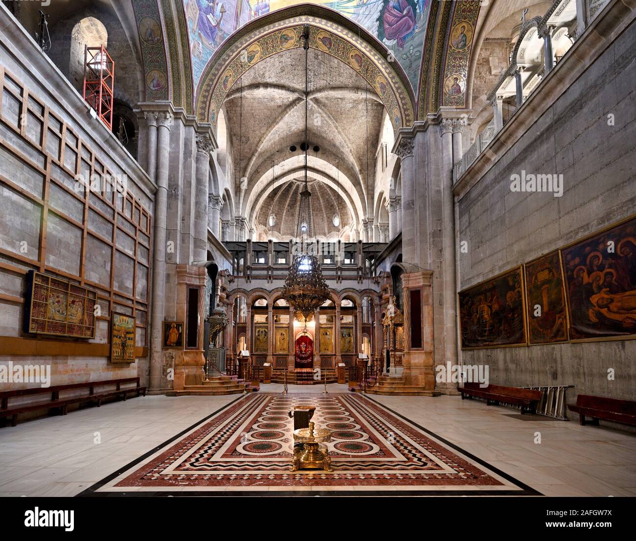Jérusalem Israël. L'église du Saint Sépulcre Banque D'Images