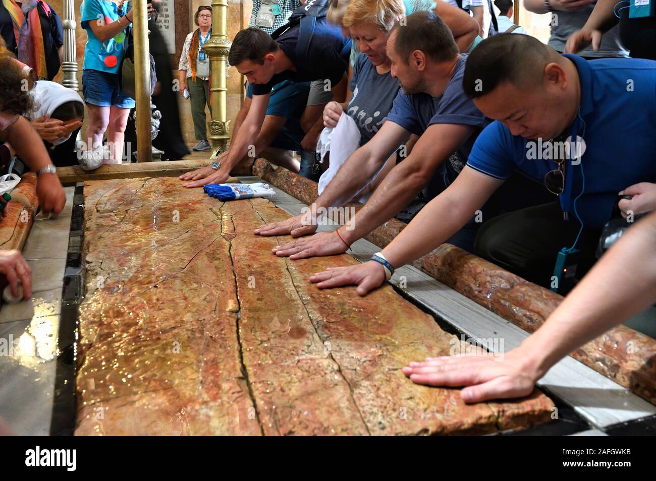 Jérusalem Israël. L'église du Saint Sépulcre Banque D'Images