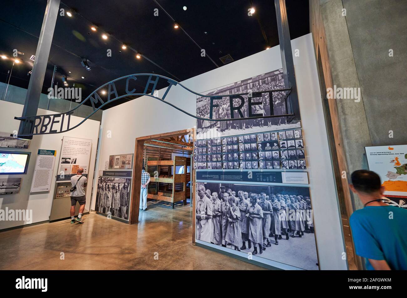 Jérusalem Israël. Yad Vashem. Mémorial aux victimes de l'holocauste Banque D'Images