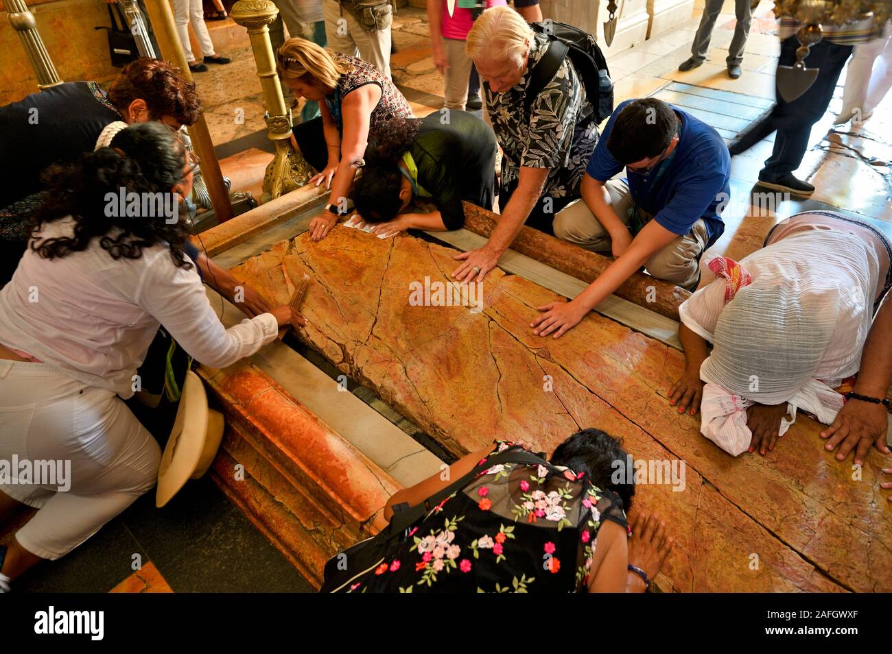 Jérusalem Israël. L'église du Saint Sépulcre Banque D'Images
