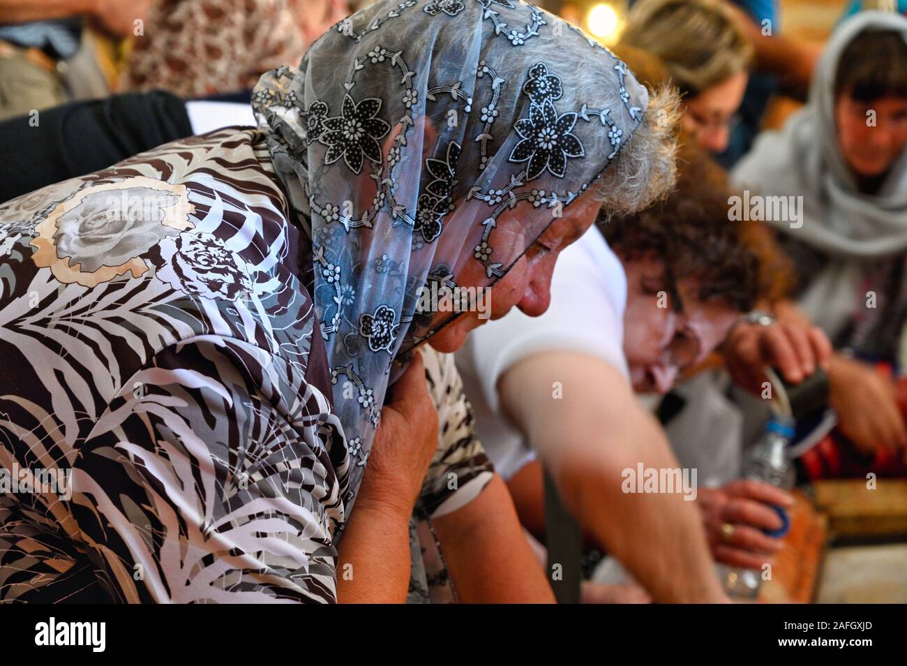 Jérusalem Israël. L'église du Saint Sépulcre Banque D'Images