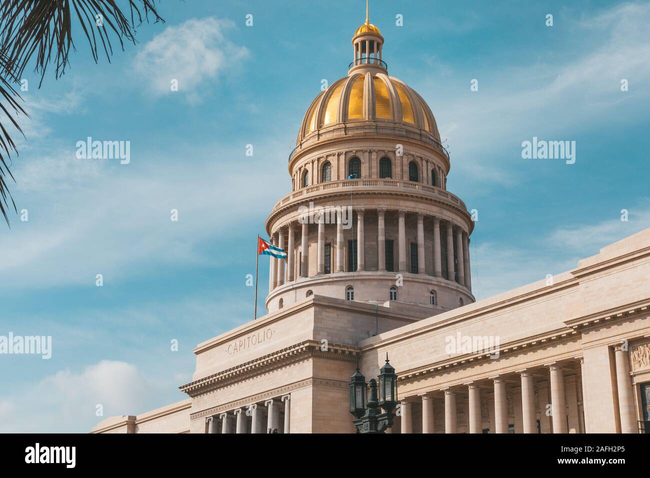 La Havane, Cuba - Octobre 18, 2019 : le Capitole à La Habana Vieja, Cuba, Caribe Banque D'Images