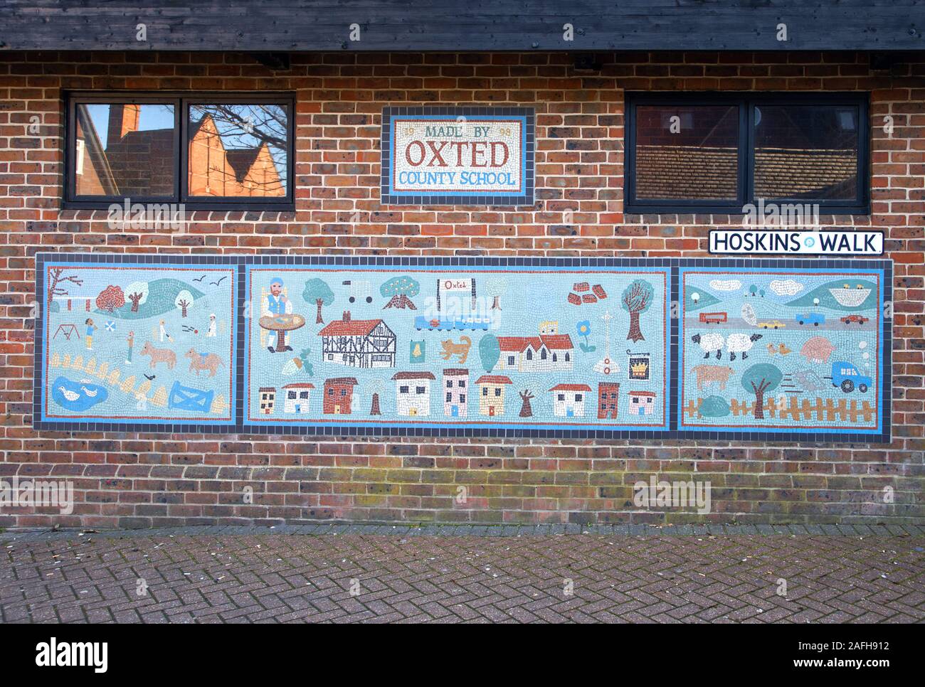 Oxted county school à oxted railway station Surrey Banque D'Images