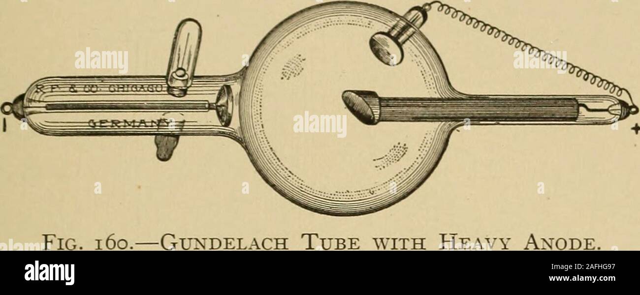 . Traitement postopératoire ; un épitomé de l'administration générale de soins postopératoires et le traitement des cas de chirurgie pratiquée par des chirurgiens américains et européens. Fig. 159.--Rontgen Ray Tubede Commande par dépression. Valeur DES RAYONS RONTGEN. Roswell Park 463, dans un article sur le sujet, conclut comme suit:Les rayons Rontgen se permettre une méthode de traitement pour de très newgrowths de superficie restreinte et caractère superficiel qui, bien que n'étant pas exectlycertain, est extrêmement prometteur. Non seulement ils ne causent pas de douleur, mais sont habituellement fortement soulager la douleur, à la fois superficielles et profondes, dans une manière plus satisfaisante.Th Banque D'Images