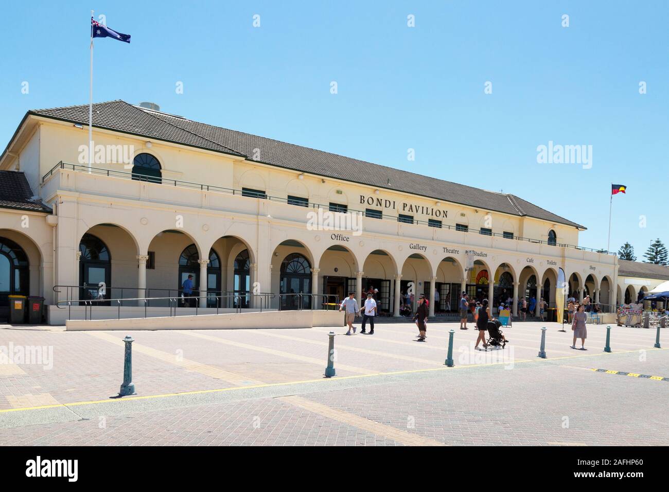 Bondi Pavilion, un bâtiment sur la plage de Bondi, Sydney Australie Banque D'Images